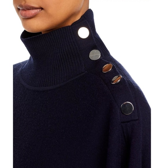 BOSS Landara Poncho Navy - Picture 3 of 15